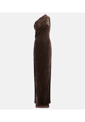 Rick Owens Athena Arrowhead one-shoulder gown