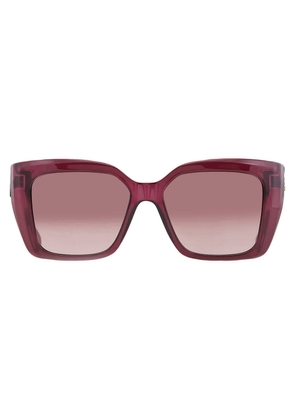 Ferragamo Brown Gradient Rectangular Ladies Sunglasses SF1042S 525 55