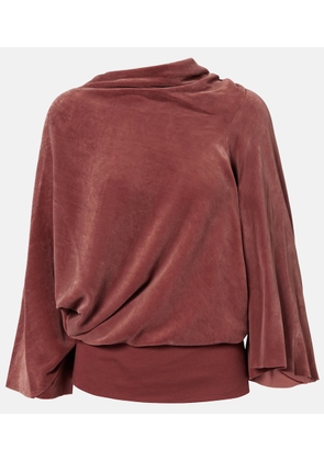 Rick Owens Draped charmeuse top