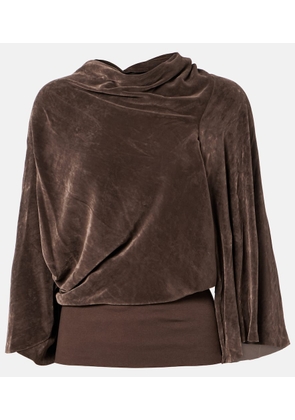 Rick Owens Draped crepe top