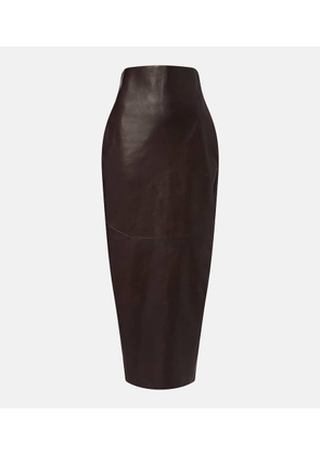 Rick Owens Leather pencil skirt