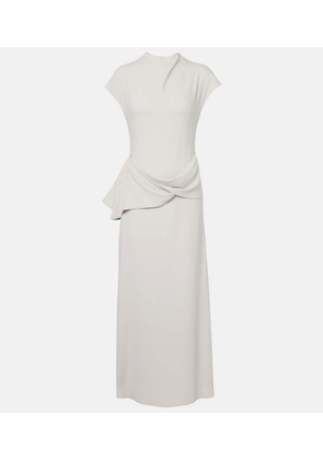 Tove Draped woven maxi dress