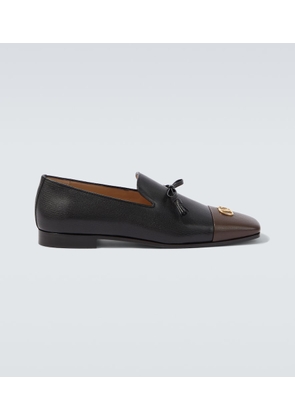 Valentino Garavani Babouchoes VLogo leather loafers