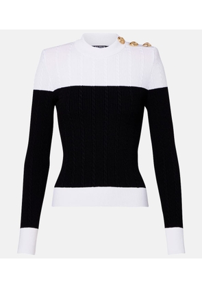 Balmain Cable-knit sweater