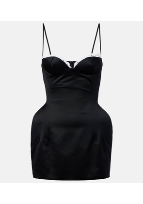 Magda Butrym Crochet-trimmed cotton bustier dress
