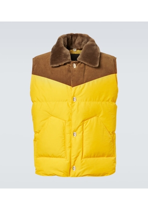 Wales Bonner Brixton corduroy-trimmed puffer gilet