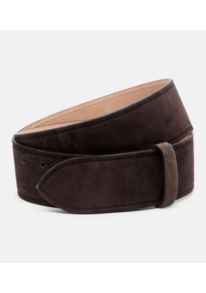 Khaite Theo suede belt