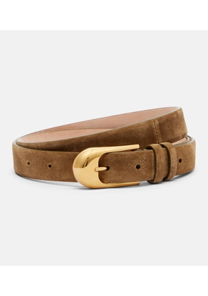 Khaite Dome suede belt