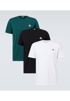Moncler Set of 3 cotton jersey T-shirts