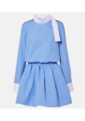 Patou Striped cotton poplin minidress