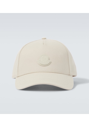 Moncler Logo cotton gabardine baseball cap