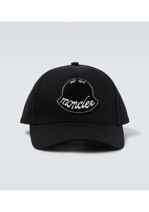 Moncler Logo cotton gabardine baseball cap