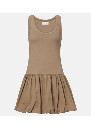 Velvet Isla cotton-blend poplin minidress