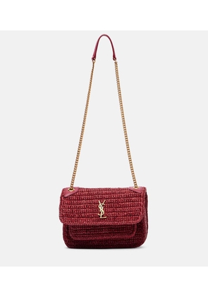 Saint Laurent Niki Mini raffia shoulder bag