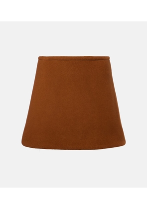 Patou Wool-blend miniskirt