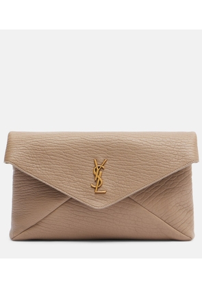 Saint Laurent Cassandre Large leather clutch