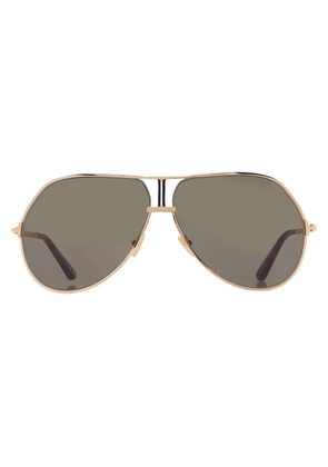 Tom Ford Rickie-02 Green Pilot Mens Sunglasses FT1281 30N 63