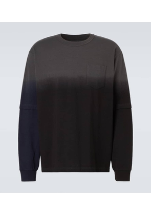 Sacai Dyed cotton sweatshirt