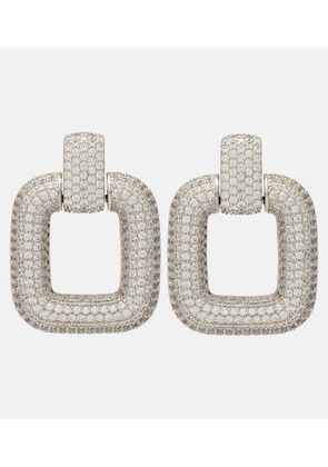 Self-Portrait Crystal-embellished drop earrings