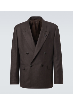 Lardini Double-breasted wool blazer