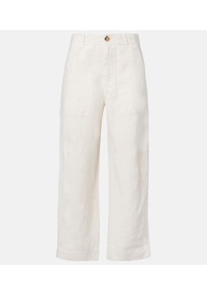 Velvet Issa linen barrel-leg pants