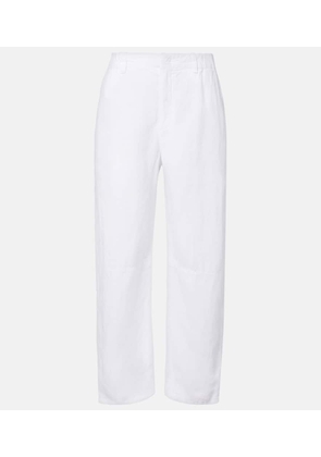 Velvet Taylor linen straight pants