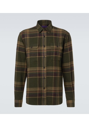 Ralph Lauren Purple Label Checked cashmere shirt
