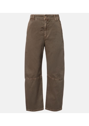 Velvet Alexis cotton twill barrel-leg pants