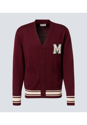 Moncler Patch-applique wool cardigan