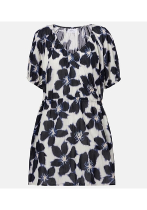 Velvet Hazel floral cotton voile minidress