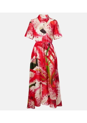 Tory Burch Printed silk and cotton shirt dress