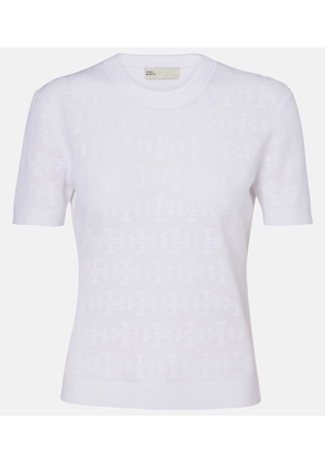 Tory Burch T Monogram jacquard sweater