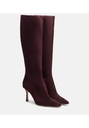 Jimmy Choo Agathe 85 suede knee-high boots