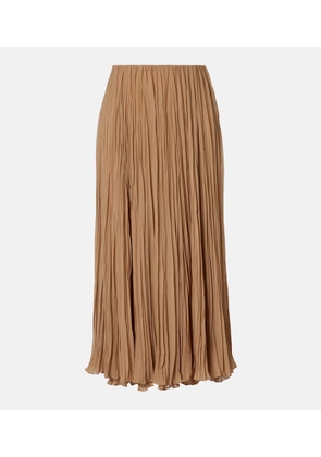 Ralph Lauren Collection Jordyn pleated chiffon maxi skirt