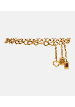 Saint Laurent Embellished chain belt