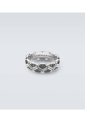 David Yurman Hex sterling silver (925) ring with diamonds