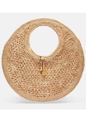 Jacquemus Spiaggia raffia tote bag