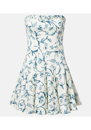Agua by Agua Bendita Caudal strapless cotton-blend minidress