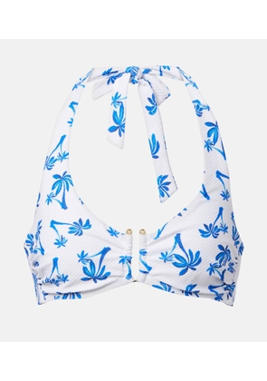 Heidi Klein Palm Beach printed bikini top
