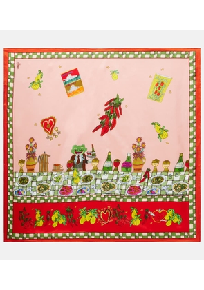 Alemais x Greg Sindel Contessa printed silk scarf