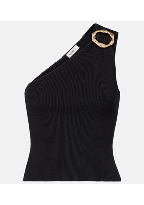 Simkhai Fenix ribbed-knit one-shoulder top