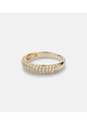 Persee 18kt gold ring with diamonds