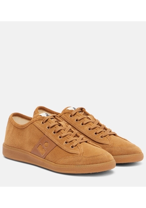 Isabel Marant Klyce leather-trimmed suede sneakers