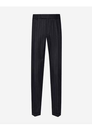 Dolce & Gabbana Tailored Striped Wool Pants - Man Pants And Shorts Multi-colored 44