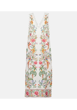 Farm Rio Printed linen maxi dress