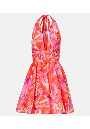 Farm Rio Printed cotton minidress