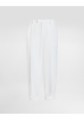 Dolce & Gabbana Linen Fabric Pants - Man Pants And Shorts White 54