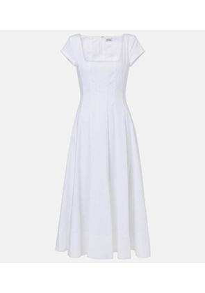 Staud Wells pleated midi dress