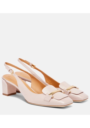 Tod's Barretta 50 leather slingback pumps