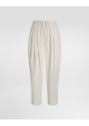 Dolce & Gabbana Poplin Trousers - Man Pants And Shorts Beige 46